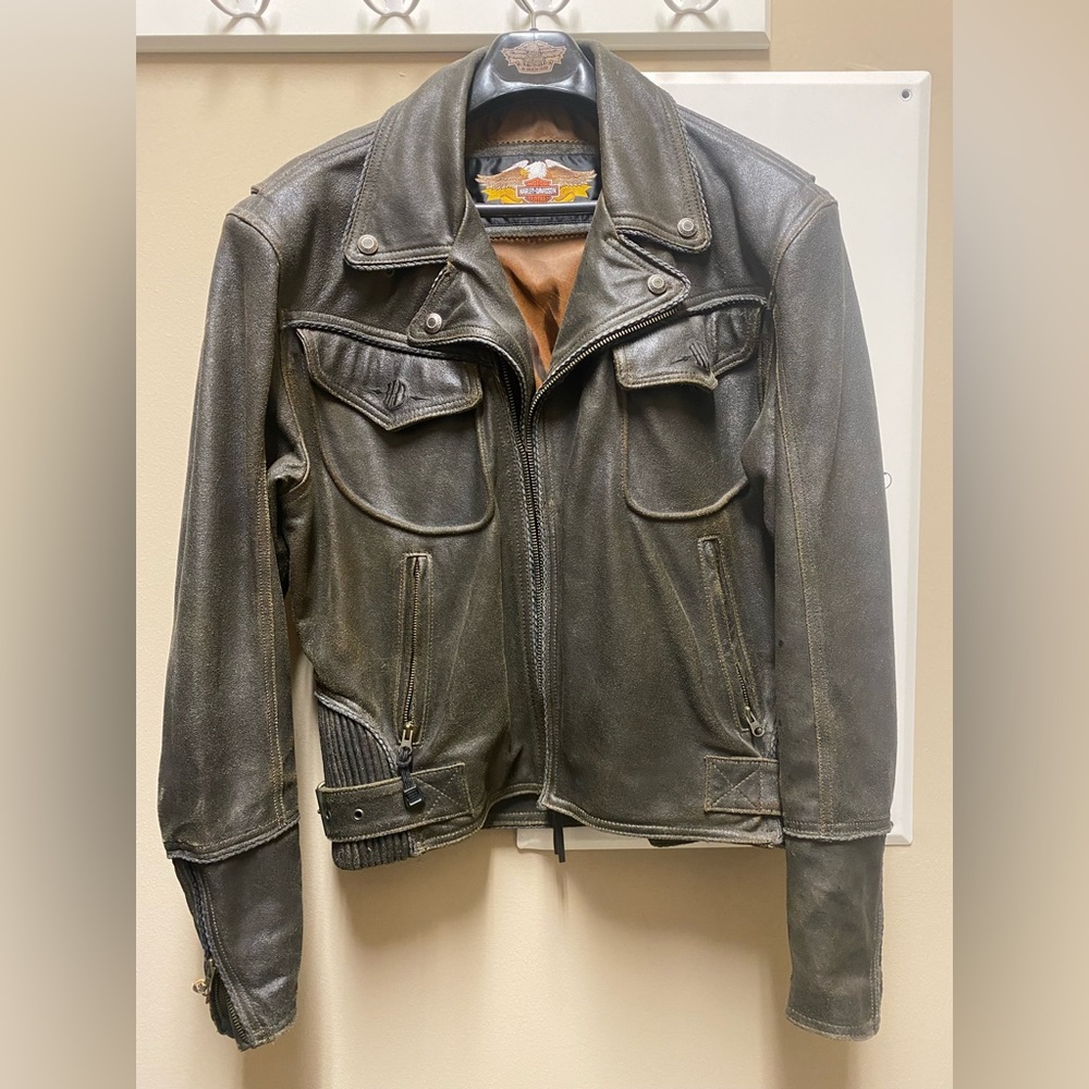 Men’s Harley Davidson Leather Jacket Size L